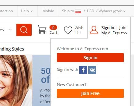aliexpress home page