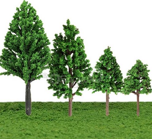 modelling trees for railroad diorama