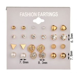 12 pairs of aliexpress earrings