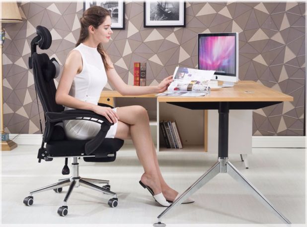 aliexpress office chair with footstool