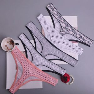 aliexpress thongs with cotton in colorful motifs